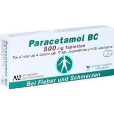 Paracetamol Bc 500 Mg Tabletten 20 Pcs Painkiller All Medicine Arzneiprivat