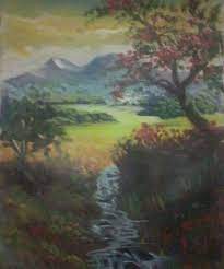  29 Lukisan Pemandangan Alam Dengan Pensil Warna Jual Lukisan Pemandangan Alam Desa Kota Bekasi Id Gallery Tokopedia Download 50 Gambar Ilustra Painting Art