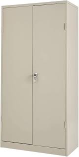 Steel storage cabinet 71 tall, lockable doors and adjustable shelves, (choose color) 70.86 tall x 31.5 w x 15.75 d, by fedmax. Amazon Com Tall Metal Storage Cabinet Locking Steel Storage Cabinet With 4 Adjustable Shelves 72 Lockable Metal Cabinets With Lock 2 Doors For Office Garage Supply Home Gray Home Kitchen