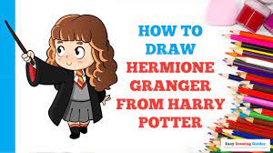 How to Draw Hermione Granger from Harry Potter in a Few Easy Steps: Drawing  Tutorial for Kids - YouTube