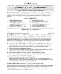 hr/recruiter free resume samples