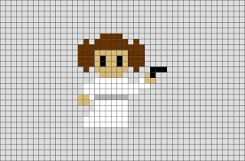 Star Wars Princess Leia Pixel Art Cross Stitch Pixel Art Mini Cross Stitch