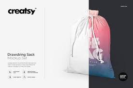 Drawstring Sack Mockup Set Mockup Free Psd Mockup Graphic Design Studios