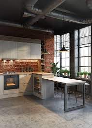 Designing an industrial style kitchen from scratch is a brilliant project to take on. Hi Tech Kitchen Design 3d Renderings On Behance