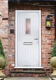 composite cottage white pvcu grp glazed external front door frame lh h 2055mm w 920mm cottage front doors external front doors best front doors