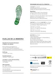Maybe you would like to learn more about one of these? Huellas De La Memoria Spuren Der Erinnerung Gewaltsames Verschwindenlassen