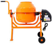 Mezclador de cemento eléctrico de 3 pies cúbicos, máquina mezcladora de  hormigón eléctrica portátil de 1/3 HP con rueda y soporte, máquina  mezcladora ...