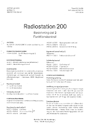 Sal, gang c, 8660 skanderborg. Standard Radio And Telefon Ab Of Sweden Fbf Radiostation Ra200 Swedish Sm Service Manual Download Schematics Eeprom Repair Info For Electronics Experts