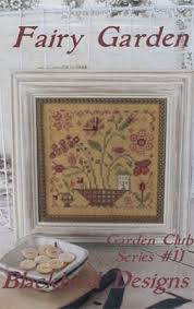 Blackbird Designs Fairy Garden Garden Club 11 Counted Cross Etsy Point De Croix Broderie Grille Point De Croix