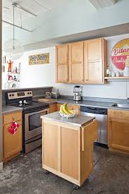 This kitchen island is built to last of birch wood and comes in a wide variety of finish options. Simple But Beautiful Kitchen Island On Wheels Modern Kitchen Island Kitchen Design