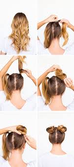 Loving the two buns hairstyle? Two Buns Are Better Than One Double Bun Hair Tutorial Hair Bun Tutorial Hair Tutorial Hair Styles