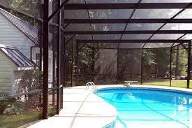 A screened pool enclosure not only improves the aesthetics, functionality and safety of any pool consider some of the most common pool enclosure options before hiring a contractor to install a. Pool Enclosures Alabama Pool Screen Pool Protection Florida Summerdale Alabama