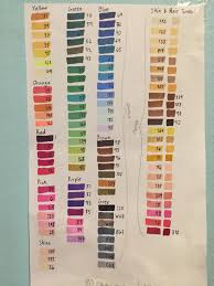 made a new color chart this one has my master markers along