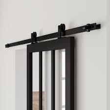 Après montage, le système est très dur à l'ouverture des portes. Rail Coulissant Retro Artens Noir Pour Porte De Largeur 93 Cm Maximum Leroy Merlin