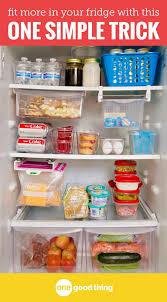 Fit More In Your Fridge With This One Easy Hack Kuhlschrank Organisieren Gefrierschrank Organisation Tipps Und Tricks