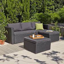 The total size of our first building was 2000 square feet divided into half showroom and half manufacturing. Orlando Garden Chaise And Footstool Outdoor Garden George At Asda