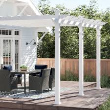 Pergola roof… retractable awning, louver, sunroom, screen. Vinyl Pergolas You Ll Love In 2021 Wayfair
