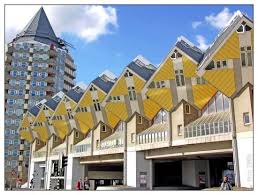 Cubic Houses Rotterdam Architect Piet Bloom Rotterdam Is Full Of Interesting Architecture I Have Always Loved Architecture Unusual Homes Amazing Buildings