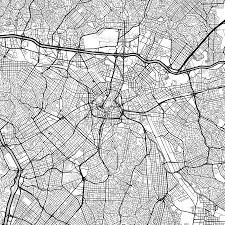 Sao Paulo Downtown Map Light Hebstreits Maps And Sketches Map Vector Sao Paulo Map