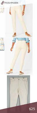 Talbots Flawless Ivory Slim Ankle Jeans Pants In 2021 Ankle Jeans Skinny Capri Jeans Jeans Pants