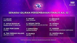 Malam kemuncak ajl 34 ajl34. Demam Ajl Dah Melanda Lagu Mana Bakal Dinobat Anugerah Juara Lagu 33