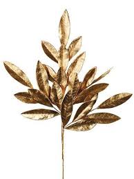 How bay leaf is effective for various diseases is listed in repertory format. Artificial Bay Leaf Spray In Metallic Gold 19 Tall Gold Metal Diy Winter Wedding Holiday Flower