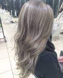 白髪染め アッシュ ハイライト グラデーション の画像検索結果 白髪染め ヘアカラー アッシュ カラフルヘア