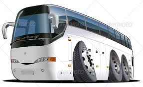 Vector Cartoon Tourist Bus Car Cartoon Bus Cartoon Bus