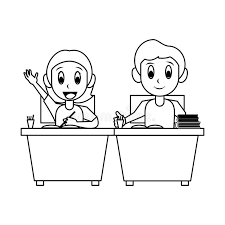 Marty grabstein, thea white, peter fernandez, simon prebble. Students Kids In School Cartoon In Black And White Stock Vector Illustration Of Childhood Kids 149099409