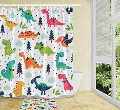 If your child likes animals, we offer shower curtains with adorable puppy dogs, butterflies, dinosaurs. Cartoon Design Dinosaur Pattern Kids Shower Curtain Bathroom Decoration Waterproof Polyester Fabric Bath Curtains Non Slip Mat Shower Curtains Aliexpress