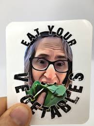 Vegan Sticker (that Vegan Teacher Eat Your Vegetables)