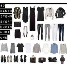 30 Basic Items Every Woman Must Own Fashion Edgy Fashion Fashion Capsule