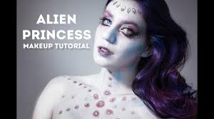 alien princess makeup tutorial in