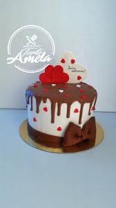 Choco Drip Hearts Cake Cake Cake Creations Valentine Cake