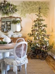 Decorate your tree, mantel and window with white snowflakes, ornaments and white painted. 30 Ways To Cozy Up Your Christmas Decor With Vintage And Antique Finds Hgtv