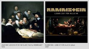 The Anatomy Lesson Of Dr Nicolaes Tulp By Rembrandt Liebe Ist Fur Alle Da Album By Rammstein En 2020 Portadas De Discos Portadas Arte