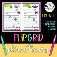 Flipgrid Directions Freebie In 2020 Teaching Technology Digital Learning Classroom Teacher Technology