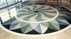 You have marble floor that is chipped. Mosaic Or Marble Chip Flooring Terrazzo Flooring Terrazzo Floor Tiles Terrazzo