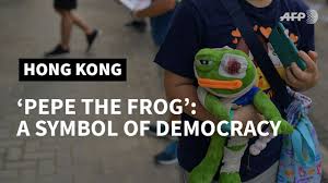 Pepe the frog is an internet meme based on exploitation of anthropomorphic frog character from comic book series. Pepe The Frog No The Hong Kong Kids Aren T Alt Right Afp Youtube
