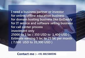 Business Partner Or Investor Domain Hosting Promotional Products Marketing Marketing Consultant