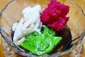 Kuih talam labubahan bahan1 cawan labu lecek2 cawan tepung beras1 2 cawan tepung gandum1 2 cawan tepung jagung3 4 cawan gulasecubit garam4 cawan santancara carasemua tepung gula garam disatukan dalam bekas masukkan santan kacau sampai sebat. Kuih Lompat Uniknya Kelantan Dialek Makanan Budayanya Facebook