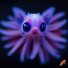 A enchanting beautiful adorable alien creature with alluring tentacles and  charming captivating presence, small, headtails antennae, harmless, cute  pet, highly detailed, ultra high quality, perfect lighting, photorealistic,  hdr, hyperdetailed ...