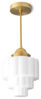 Ending today at 6:15pm pdt 17h 7m. Art Deco Pendant Light Wedding Cake Light Model No 3764 Transitional Pendant Lighting By Peared Creation Houzz