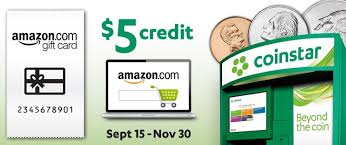 That is, however much you put into the machine is how much your gift card will be worth. Coinstar Promo Redeem 30 Of Coins Into Amazon Gift Card Get 5 Bonus Credit My Money Blog