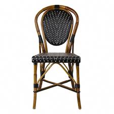 Black And Cream Mediterranean Bistro Chair L In 2020 Mediterranean Decor Bistro Chairs French Bistro Chairs
