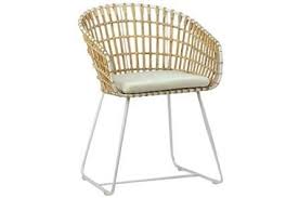 Iron Rattan Accent Chair With White Legs Chair Accent Chairs Rattan