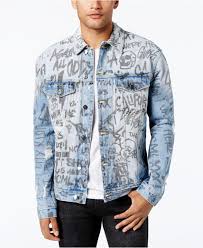 Guess Men S Graffiti Denim Jacket In Blue For Men Lyst