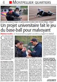 Le bip-baseball prend son envol à Montpellier