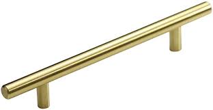 We did not find results for: Satin Brass Cabinet Hardware Euro Style Bar Handle Pull 7 3 4 Length 128mm 5 Hole Brushed Brass Modern Gold Amazon Com