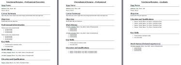 Functional Resume Template When To Select Functional Resume Format